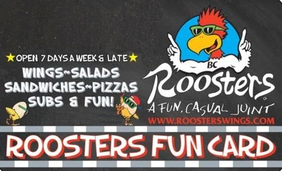 Roosters Fun Card